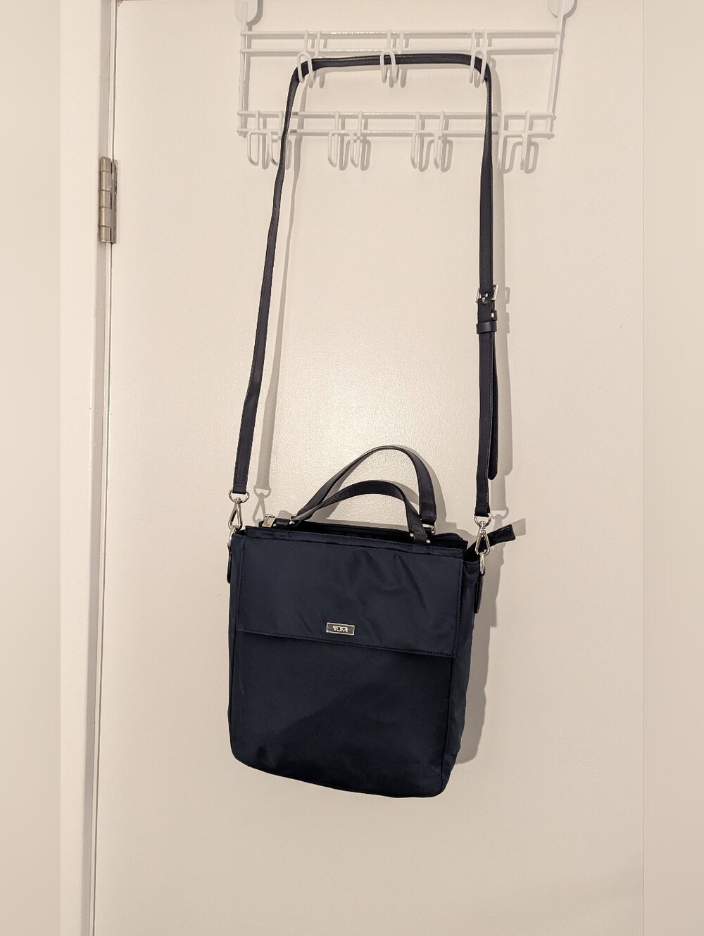 Tumi Black Crossbody Tote - Convertible Shoulder Bag